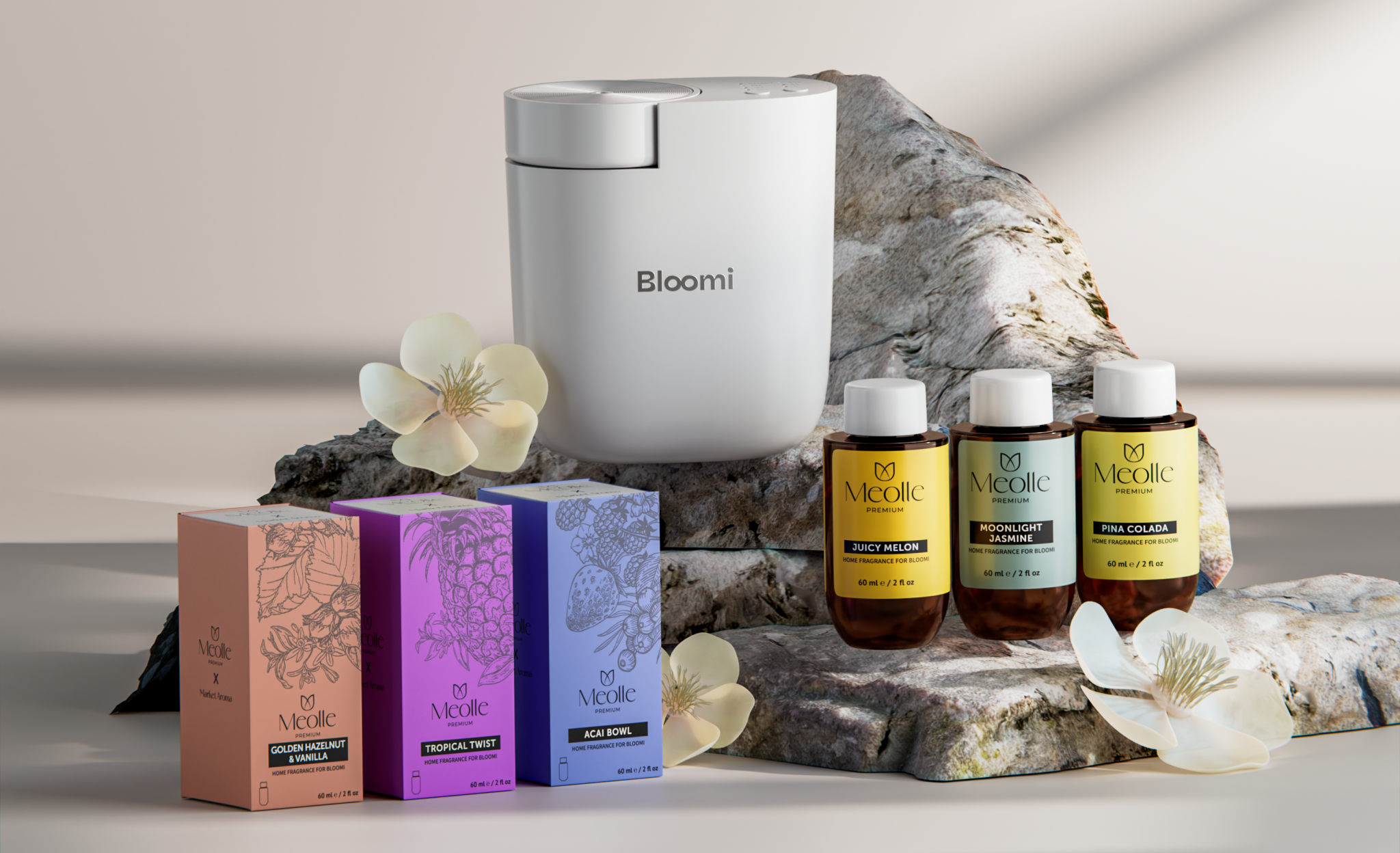 Market Aroma și Meolle Premium