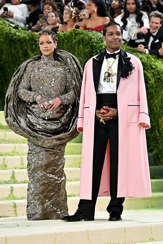 Rihanna in Maison Margiela and A$AP Rocky in Chanel
