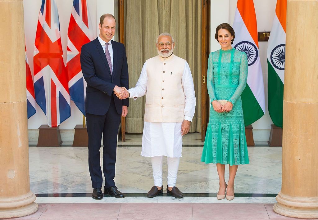 NEW DELHI, INDIA - APRIL 12: Catherine, Ducesa de Cambridge 